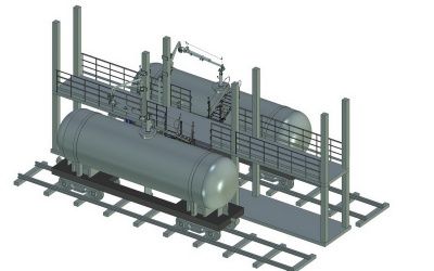 АТНК-М090Э для налива нефти и нефтепродуктов в железнодорожные цистерны